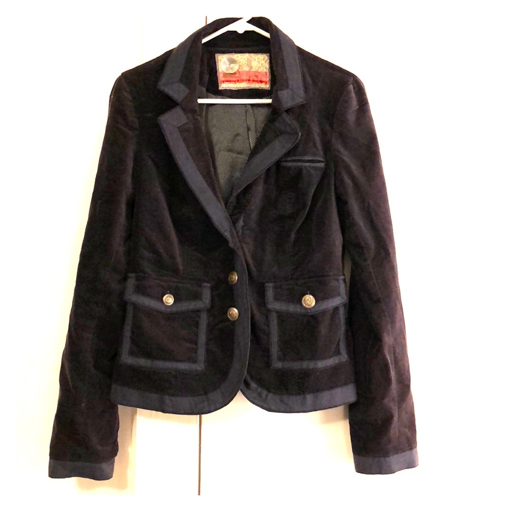 Velvet Free People blazer in navy